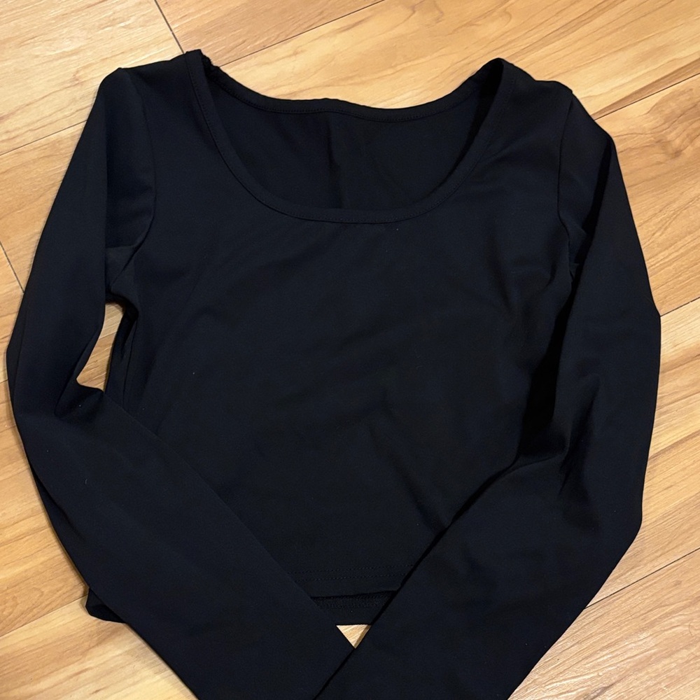 Classic Black Long Sleeve Women's Top